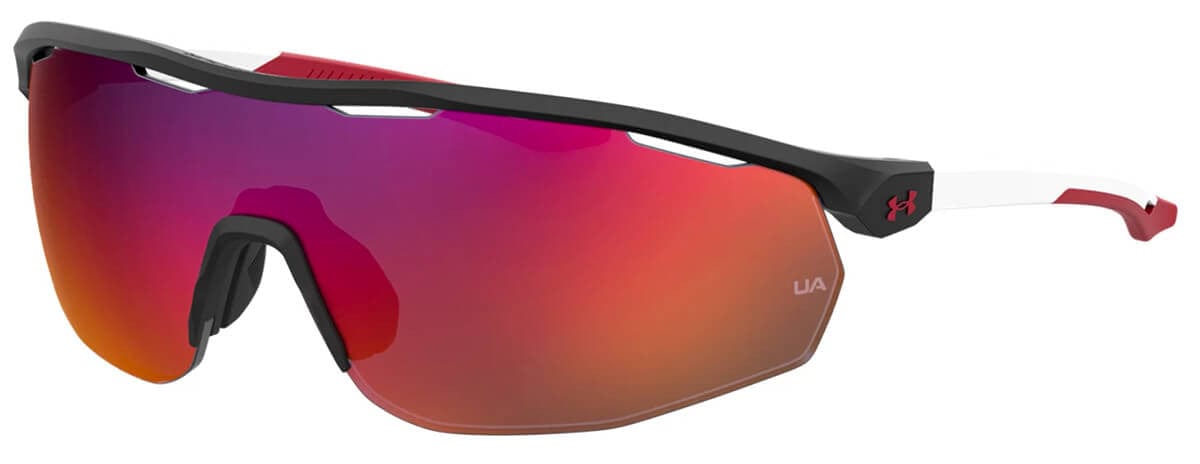 Under Armour Gametime Sunglasses with Black Frame and Grey Infrared Mirror Lens UA0003GS-4NL-B3