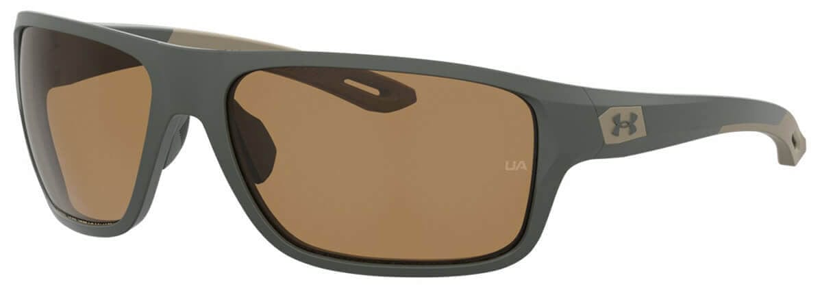 Under Armour Battle Sunglasses with Baroque Frame and Brown Polarized Lens UA0004S-1ED-6A