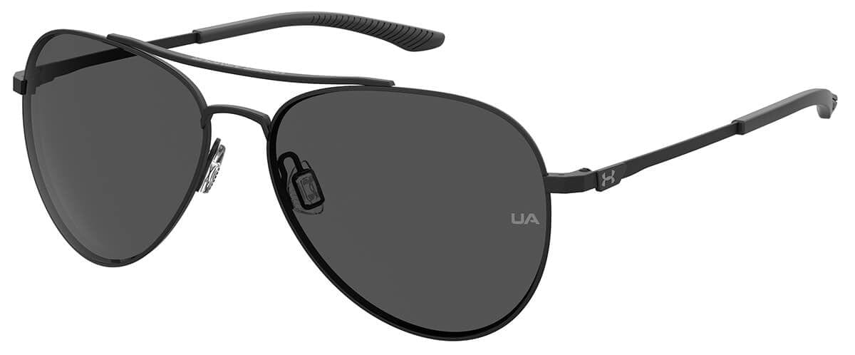 Under Armour Instinct Sunglasses with Black 59mm Frame and Grey Lens UA0007GS-003-59IR
