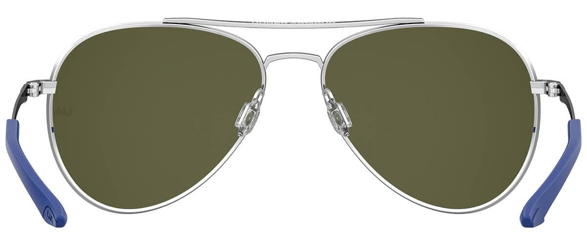 Under Armour Instinct Sunglasses with Palladium 59mm Frame and Blue Mirror Lens UA0007GS-010-Z0 - Back View