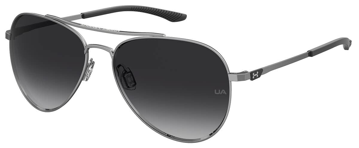 Under Armour Instinct Sunglasses with Dark Ruthenium 59mm Frame and Grey Polarized Lens UA0007GS-KJ1-WJ