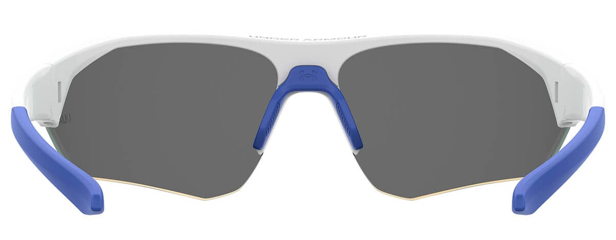 Under Armour Playmaker Jr Sunglasses with White Frame and Baseball Blue Lens UA7000S-6HT-W1 - Back View