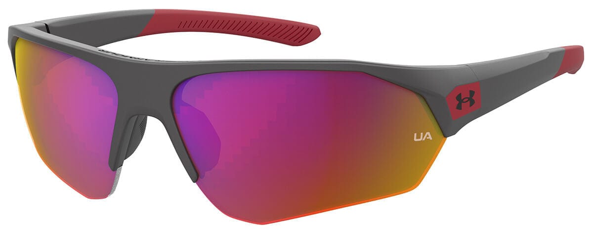 Under Armour Playmaker Jr Sunglasses with Jet Grey Frame and Grey Infrared Lens UA7000S-KB7-B3