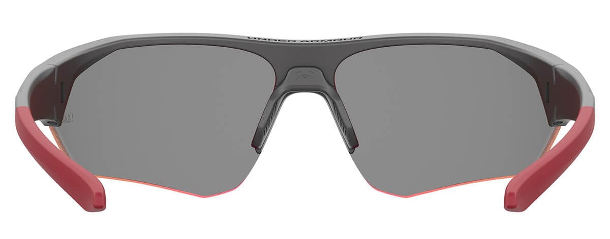 Under Armour Playmaker Jr Sunglasses with Jet Grey Frame and Grey Infrared Lens UA7000S-KB7-B3 - Back View