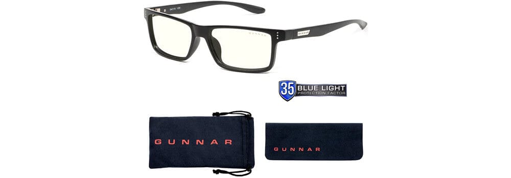 Gunnar Vertex Computer Glasses with Onyx Frame and Clear Lens - Accessories