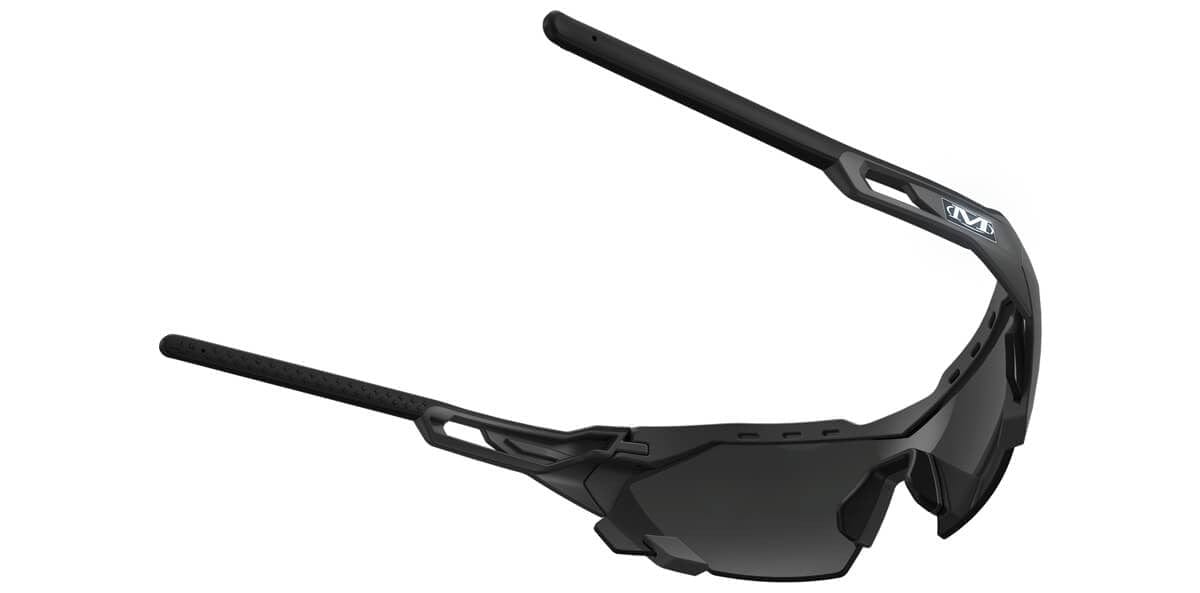 Mechanix Wear Type-E Safety Glasses with Grey Frame and Smoke Anti-Fog Lens VES-20AK-BU - Back View