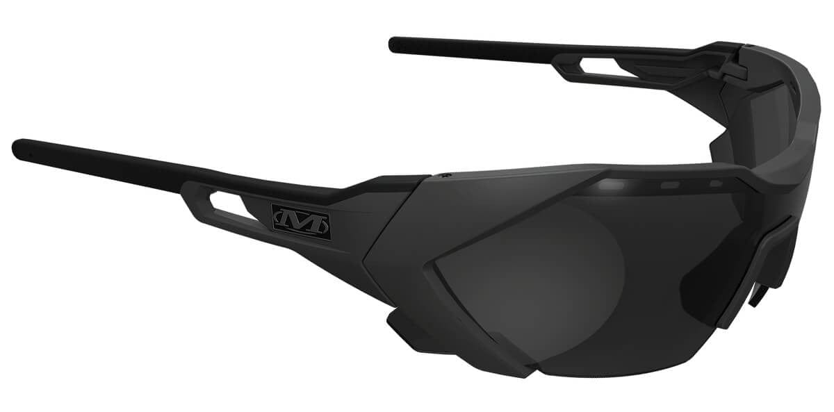 Mechanix Wear Type-E Safety Glasses with Grey Frame and Smoke Anti-Fog Lens VES-20AK-BU - Right View