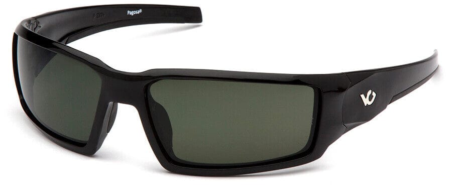 Venture Gear Pagosa Safety Sunglasses with Black Frame and Smoke Green Anti-Fog Lens