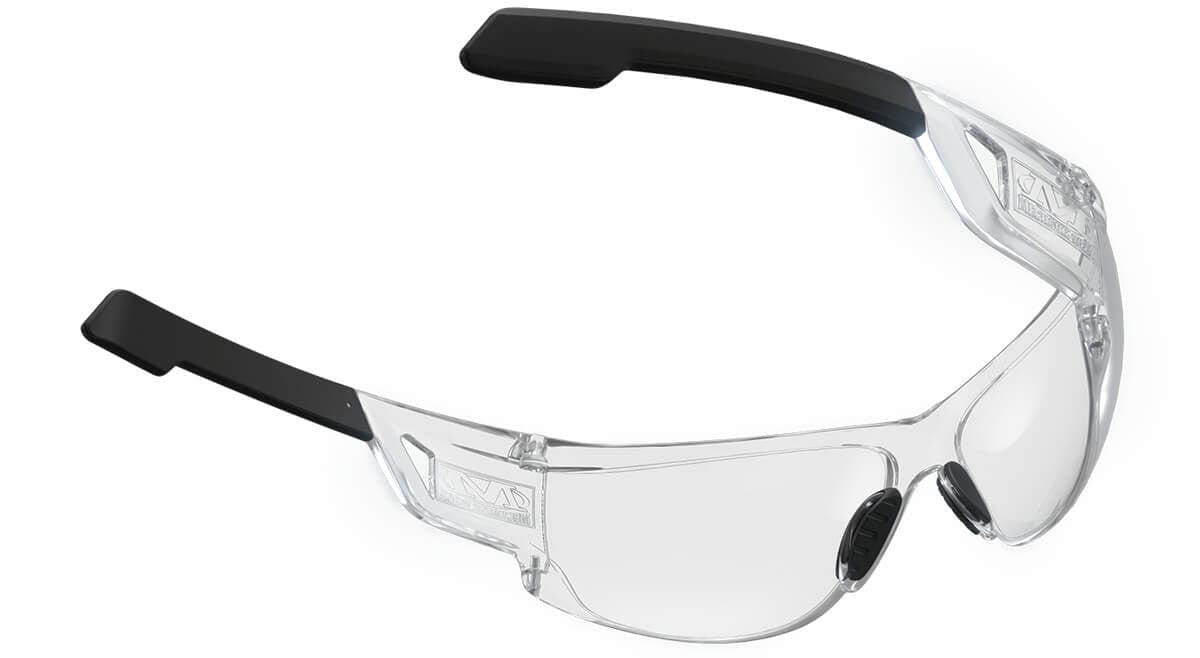 Mechanix Wear Type-N Safety Glasses with Clear Frame and Clear Anti-Fog Lens VNS-10AA-BU - Back View