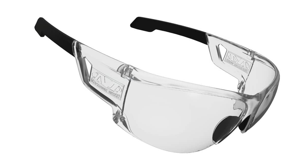 Mechanix Wear Type-N Safety Glasses with Clear Frame and Clear Anti-Fog Lens VNS-10AA-BU - Right View