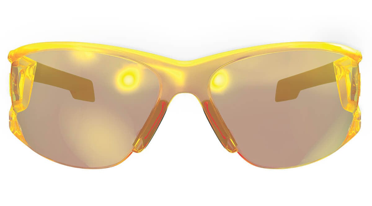 Mechanix Wear Type-N Safety Glasses with Amber Frame and Amber Anti-Fog Lens VNS-30AC-BU - Front View