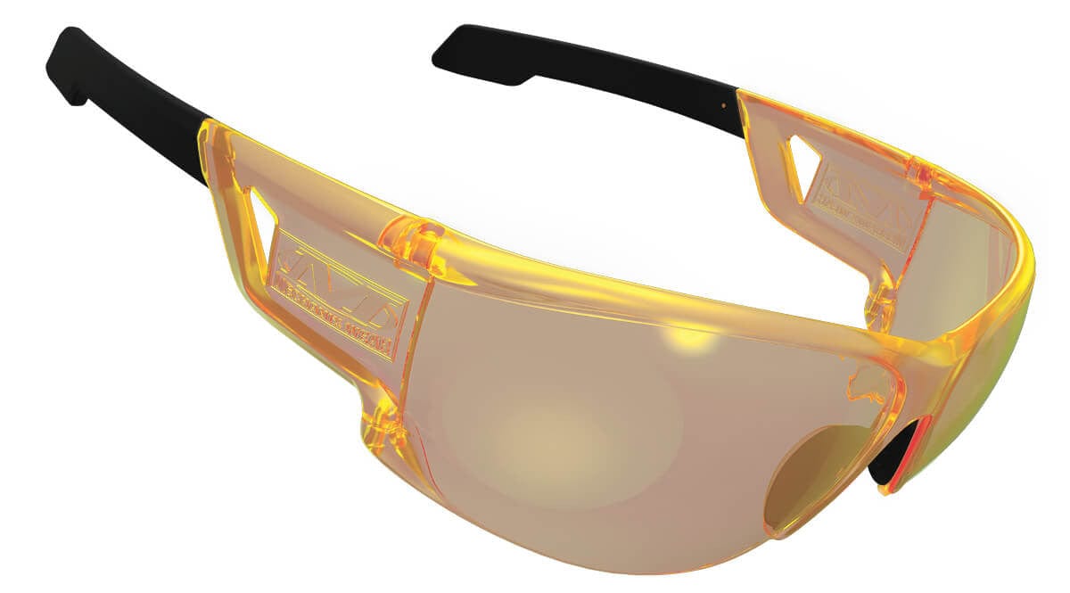 Mechanix Wear Type-N Safety Glasses with Amber Frame and Amber Anti-Fog Lens VNS-30AC-BU - Right View