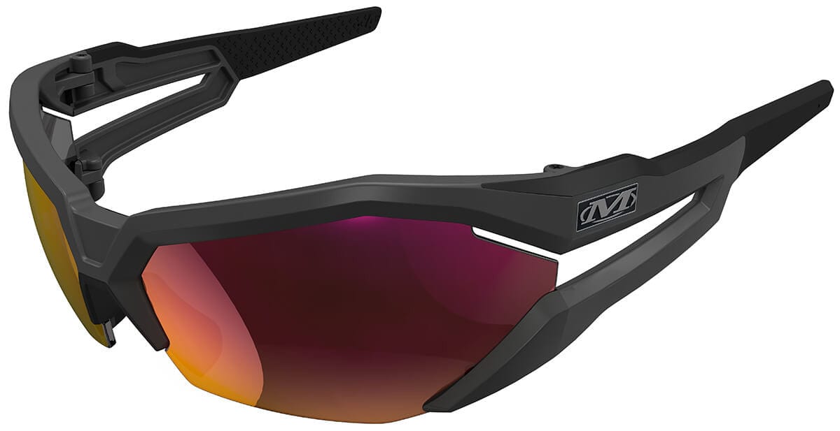 Mechanix Wear Type-V Safety Glasses with Grey Frame and Fire Mirror Anti-Fog Lens VVS-21AH-BU