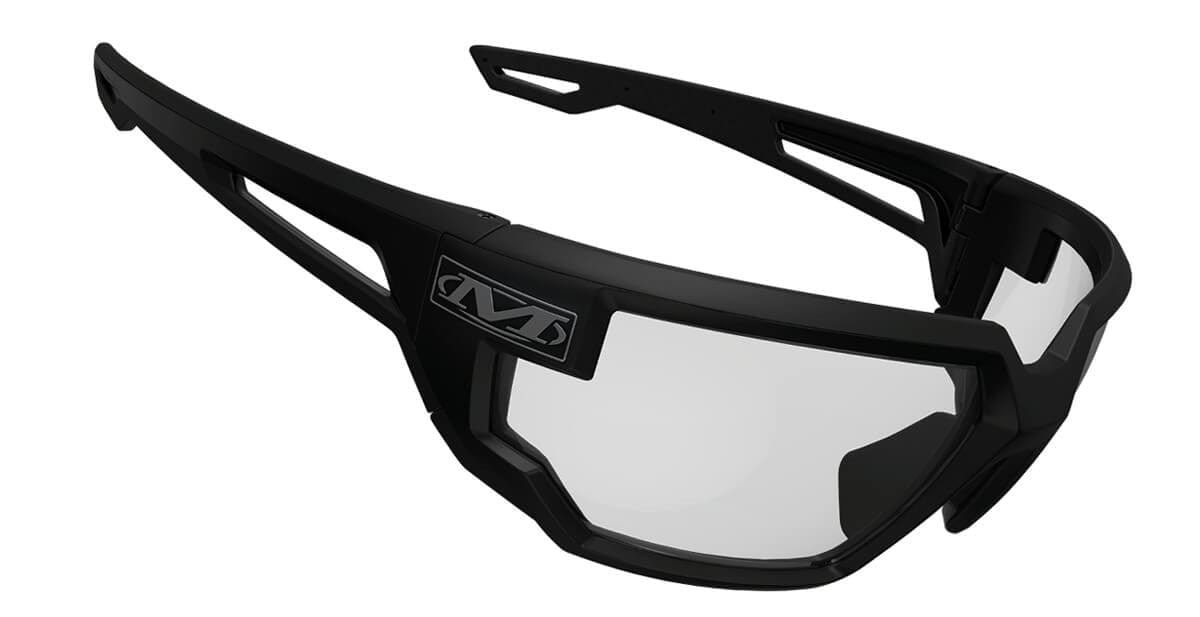 Mechanix Wear Type-X Safety Glasses with Black Frame and Clear Anti-Fog Lens VXS-10AE-BU - Right Side