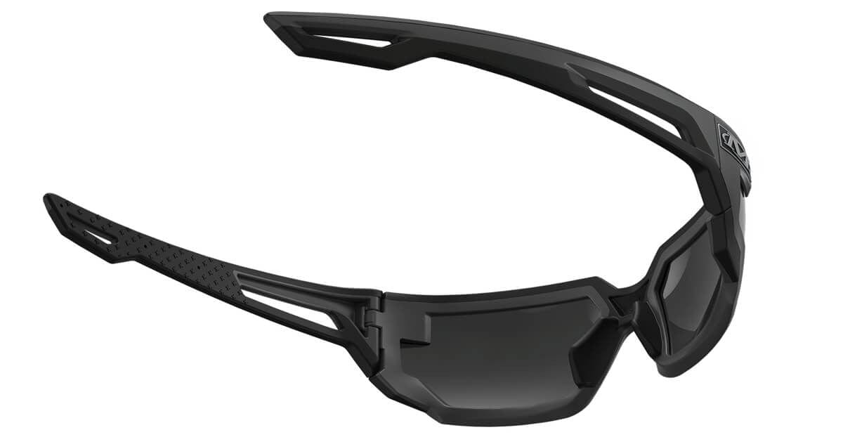 Mechanix Wear Type-X Safety Glasses with Grey Frame and Smoke Anti-Fog Lens VXS-20AK-BU - Back View