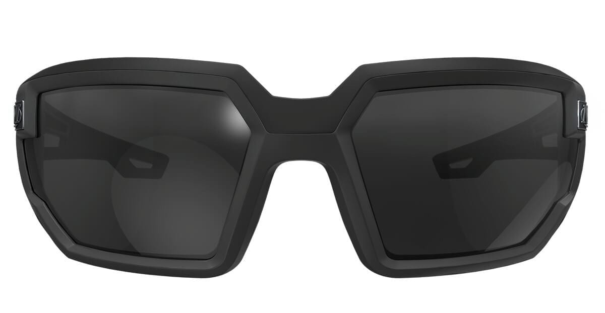 Mechanix Wear Type-X Safety Glasses with Grey Frame and Smoke Anti-Fog Lens VXS-20AK-BU - Front View