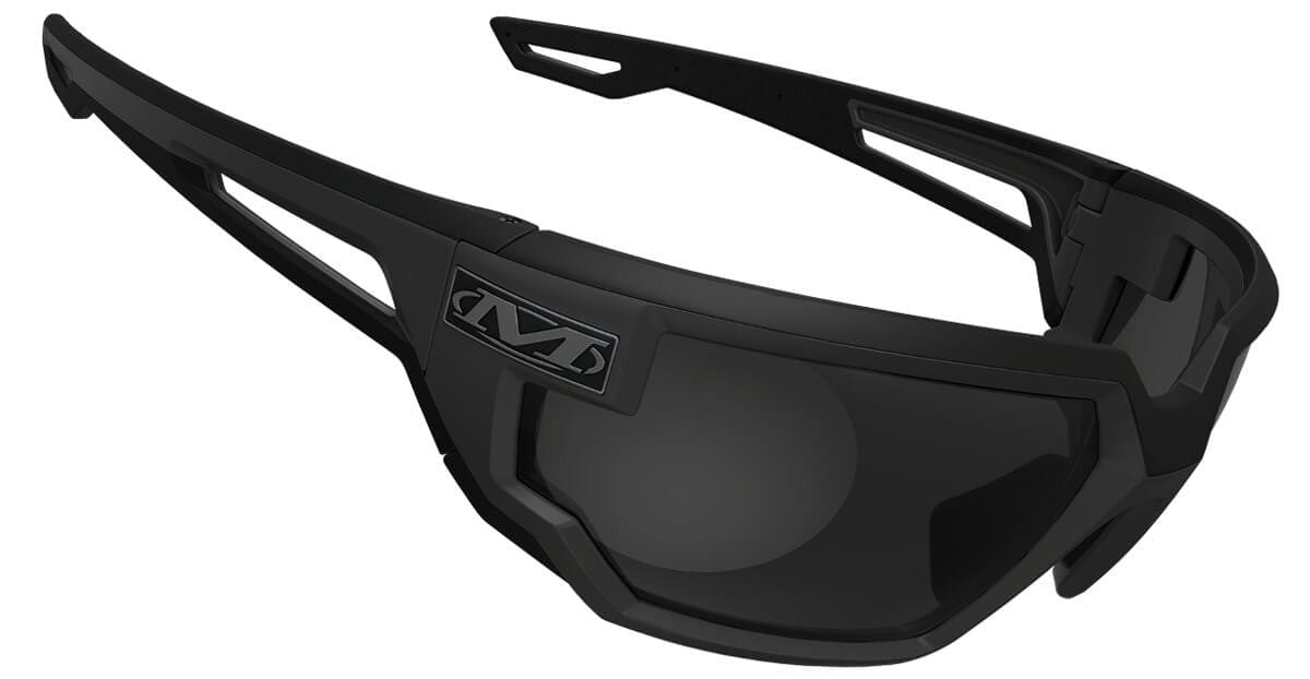 Mechanix Wear Type-X Safety Glasses with Grey Frame and Smoke Anti-Fog Lens VXS-20AK-BU - Right Side