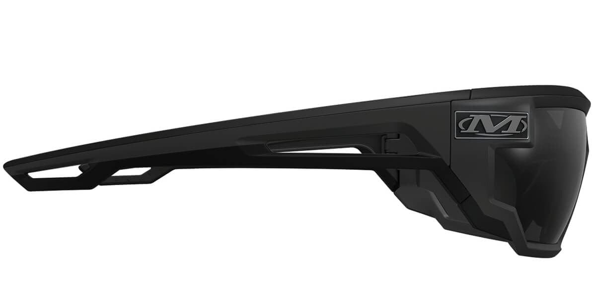 Mechanix Wear Type-X Safety Glasses with Grey Frame and Smoke Anti-Fog Lens VXS-20AK-BU - Side View