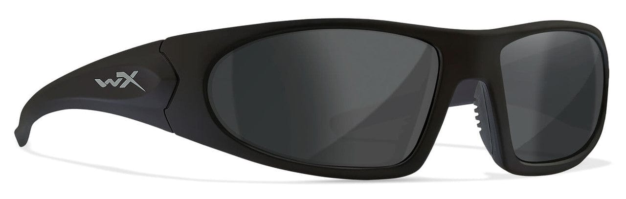 Wiley X Romer III Advanced Ballistic Safety Glasses Kit with Matte Black Frame and Smoke Grey and Clear Lenses 1004 - Right View