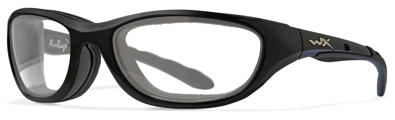 Wiley X AirRage Safety Glasses with Gloss Black Frame and Clear Lens 693