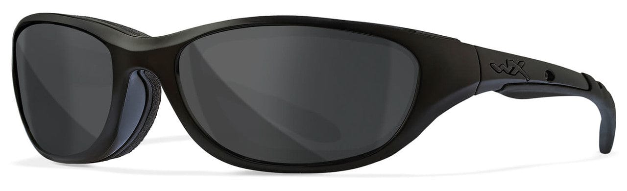 Wiley X AirRage Black Ops Safety Sunglasses with Matte Black Frame and Smoke Grey Lens 694