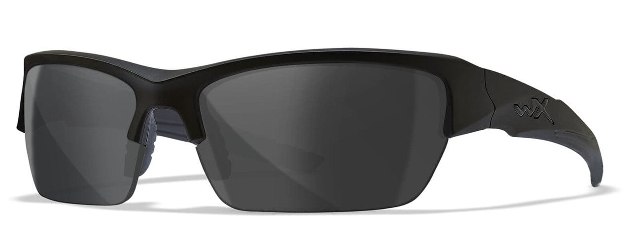 Wiley X Valor Black Ops Ballistic Sunglasses with Matte Black Frame and Smoke Grey Lens CHVAL01