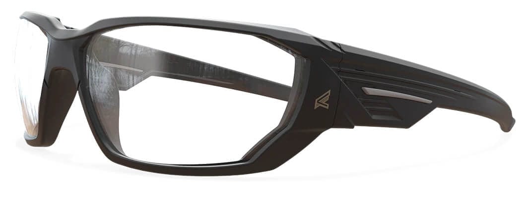 Edge Dawson Safety Glasses with Matte Black Frame and Clear Vapor Shield Lens XD411VS