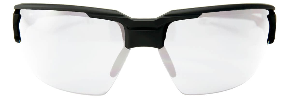 Edge Pumori Safety Glasses with Matte Black Frame and Clear Vapor Shield Lens XP411VS - Front View