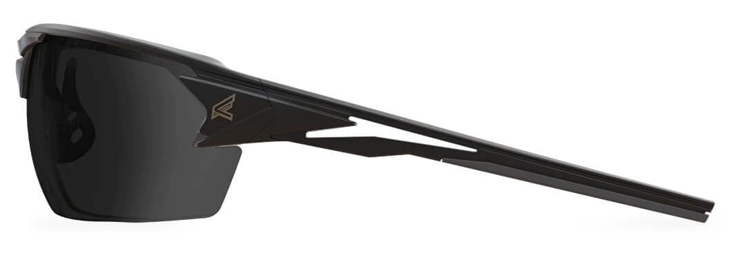 Edge Pumori Safety Glasses with Matte Black Frame and Smoke Vapor Shield Lens XP416VS - Side View