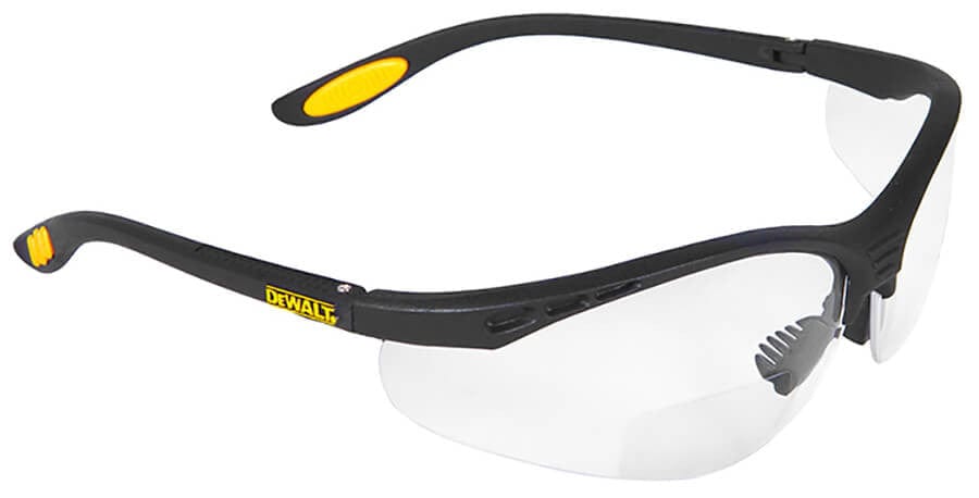 DeWalt Reinforcer Rx DPG59 Bifocal Safety Glasses with Clear Lens