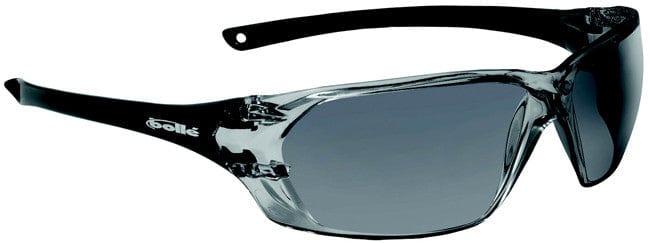 Bolle Prism Safety Glasses with Black Temples and Smoke Anti-Fog Lens