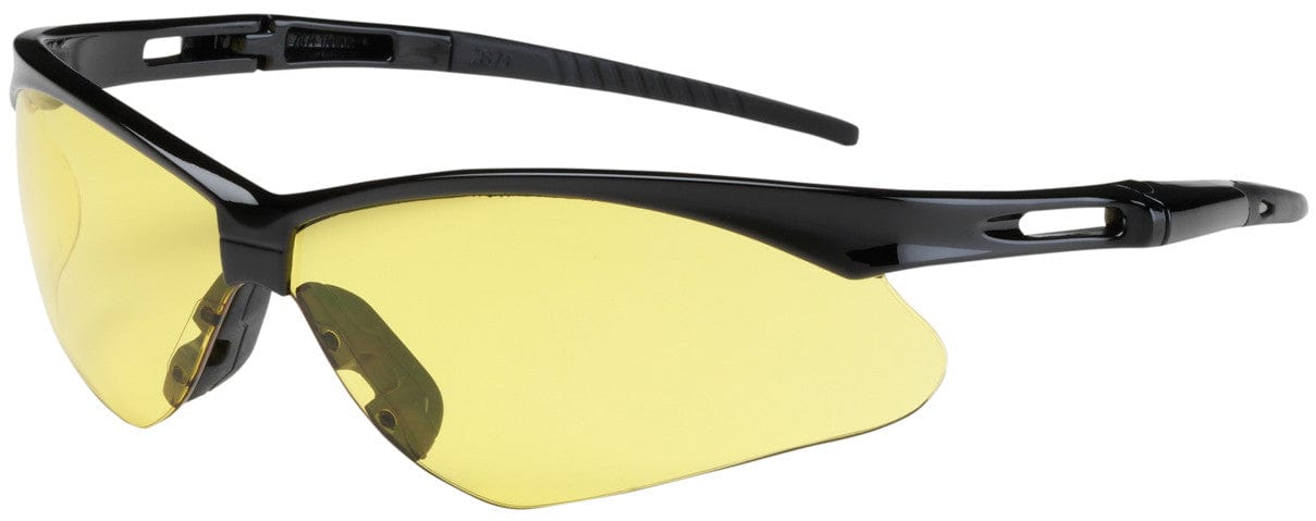 Bouton Anser Safety Glasses with Black Frame and Amber Lens 250-AN-10120