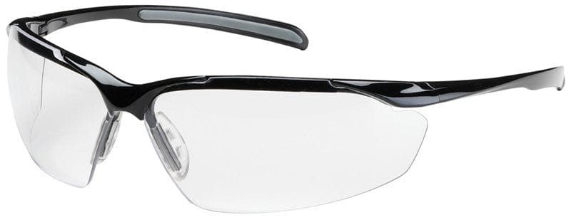 Bouton Commander Safety Glasses with Black Frame and Clear Anti-Fog Lens 250-33-0020