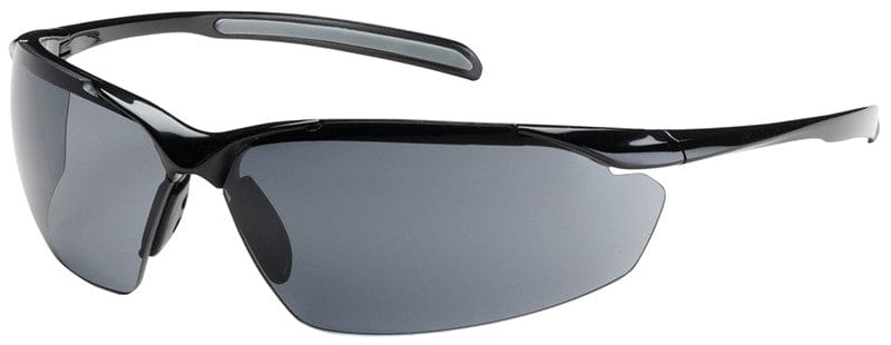 Bouton Commander Safety Glasses with Black Frame and Gray Anti-Fog Lens
