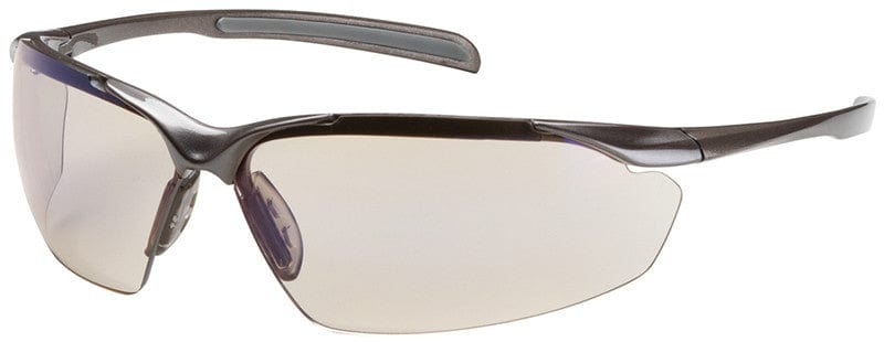 Bouton Commander Safety Glasses with Bronze Frame and Indoor/Outdoor Blue Anti-Fog Lens