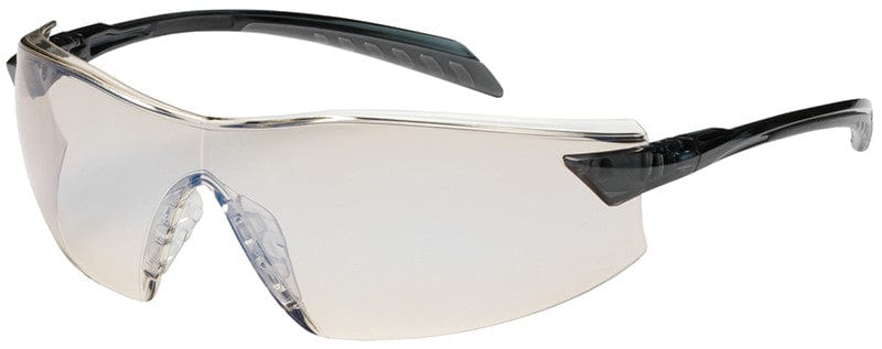 Bouton Radar Safety Glasses with Gray Temple and Indoor/Outdoor Blue Anti-Fog Lens