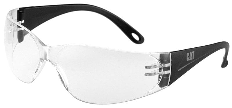 CAT Jet Safety Glasses with Black Frame and Clear Lens JET-100