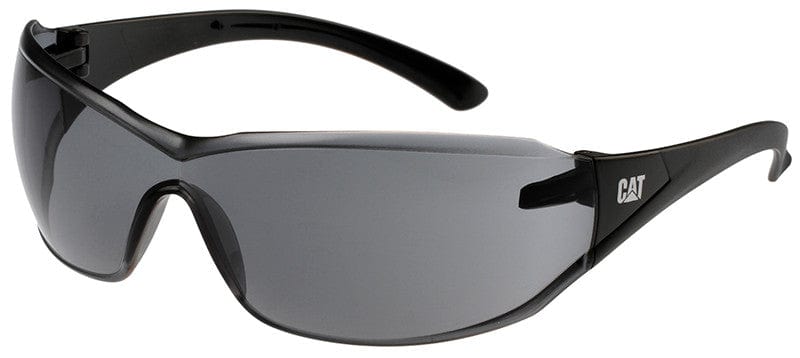 CAT Shield Safety Glasses with Black Frame and Smoke Lens SHIELD-104