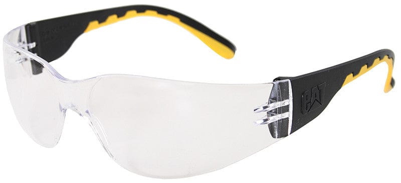 CAT Track Safety Glasses with Black Frame and Clear Lens TRACK-100