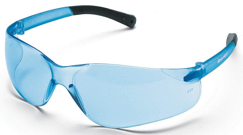 Crews Bearkat Small Safety Glasses with Light Blue Lenses