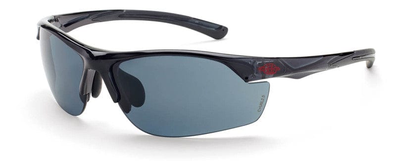 Crossfire AR3 Safety Glasses Crystal Black Frame Smoke Lens 16428