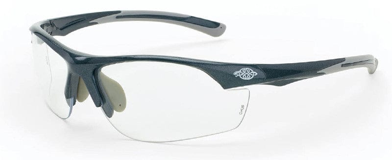 Crossfire AR3 Safety Glasses Shiny Pearl Gray Frame Clear Lens 1664