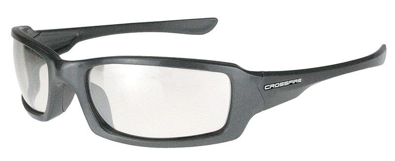 Crossfire M6A Safety Glasses with Pearl Gray Frame and I/O Lens