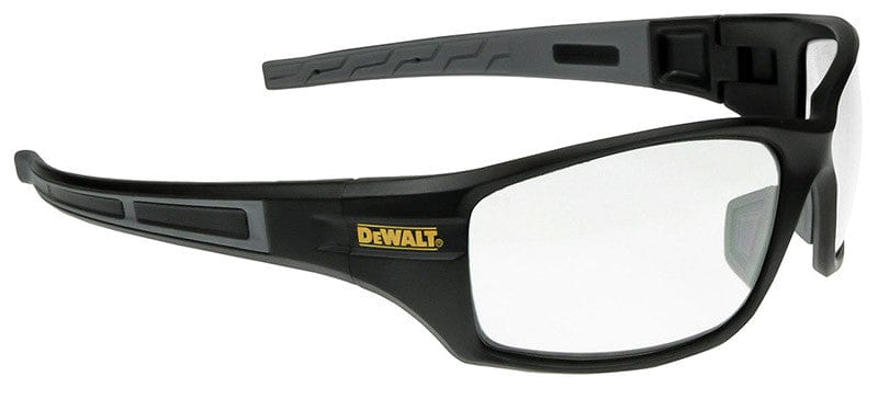 DeWalt Auger Safety Glasses with Black/Gray Frame and Clear Lenses