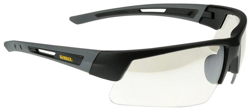 DeWalt Crosscut Safety Glasses with Black/Gray Frame and Indoor/Outdoor Lenses