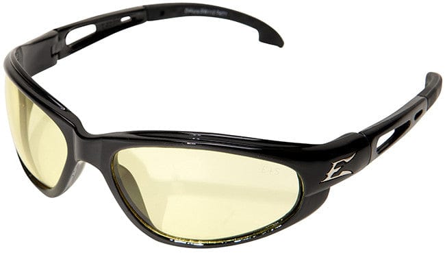 Edge Dakura Safety Glasses with Black Frame and Yellow Lens