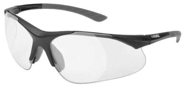 Delta Plus Rx-500C Safety Glasses with Black Frame and Clear Lens with Full Magnifier