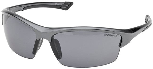 Elvex Sonoma Safety Glasses with Gunmetal Frame and Gray Lens