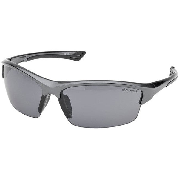 Delta Plus Sonoma Safety Glasses - Gunmetal Frame, Clear Lens, ANSI Z87.1 Certified