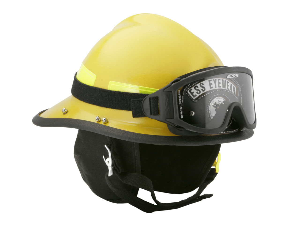 ESS Innerzone 3 NFPA 1971-2013 Fire Goggles 740-0273 Installed On Helmet